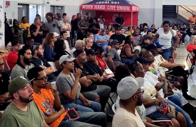 Ford workers with Local 551 in Chicago attended packed strike training classes in early August. Photo: UAW